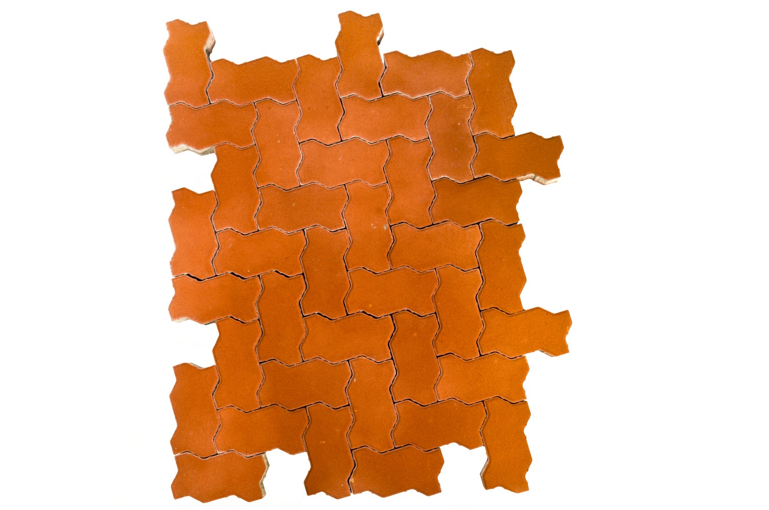 Тротуарная плитка BRAER II «Волна» КРАСНЫЙ